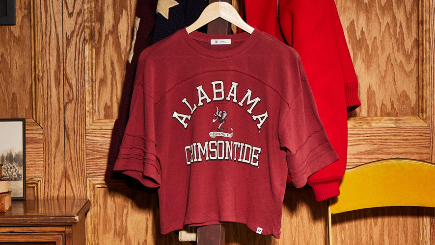 College Vault. Half Moon '47 Stevie Crop Tee