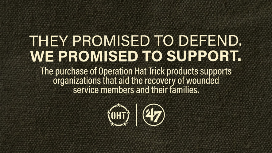 They Promised to Defend. We Promised to Support. The purchase of Operation Hat Trick product supports organizations that aid the recovery of wounded service members and their families.