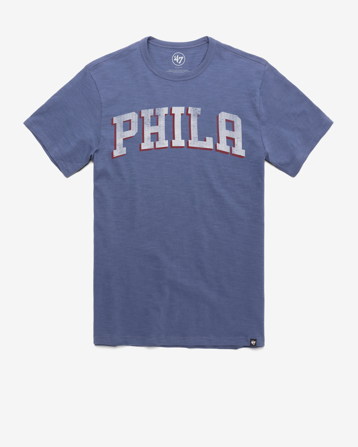 PHILADELPHIA 76ERS GRIT WORDMARK '47 SCRUM TEE