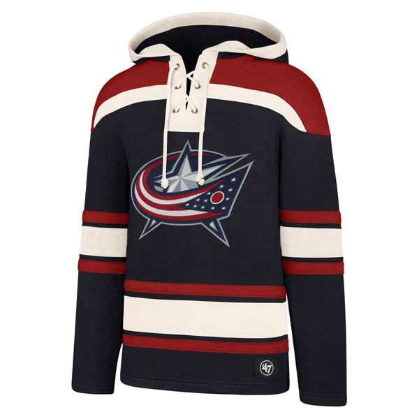 Columbus Blue Jackets Apparel | Fleece Lacer Hood | '47