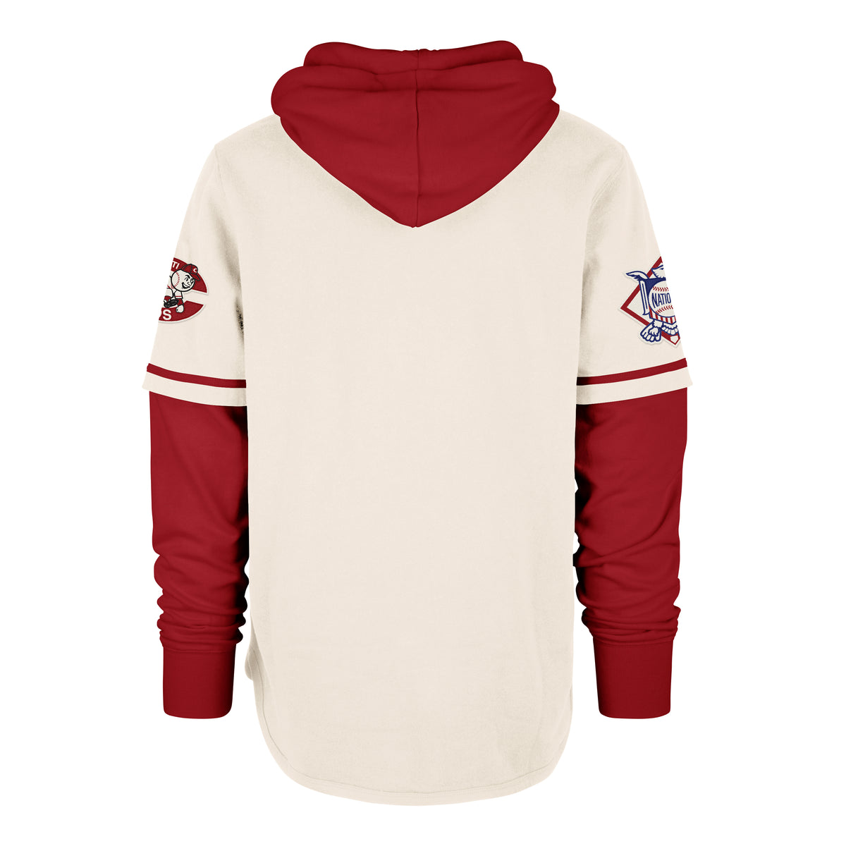 CINCINNATI REDS COOPERSTOWN TRIFECTA '47 SHORTSTOP PULLOVER HOOD