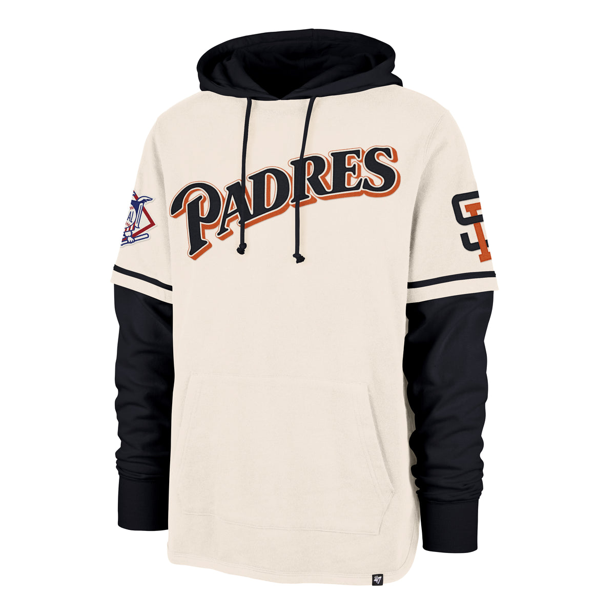 SAN DIEGO PADRES COOPERSTOWN TRIFECTA '47 SHORTSTOP PULLOVER HOOD