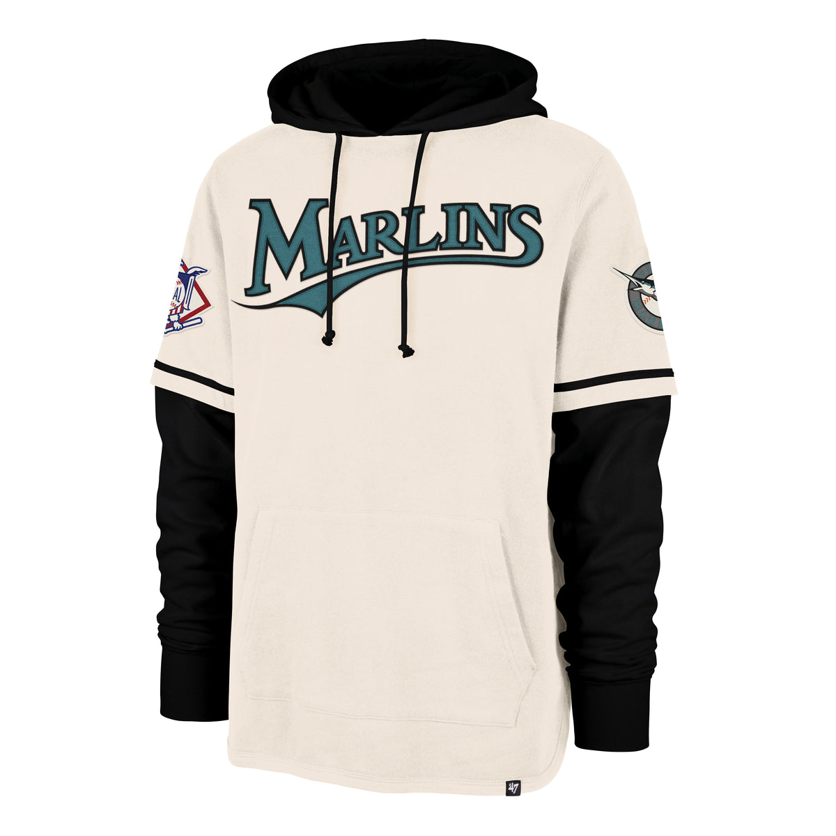 MIAMI MARLINS COOPERSTOWN TRIFECTA '47 SHORTSTOP PULLOVER HOOD