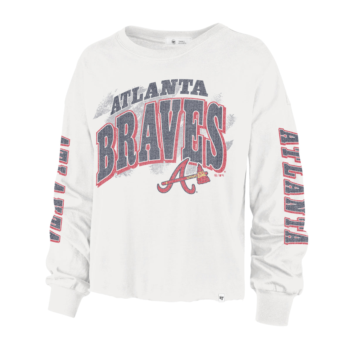ATLANTA BRAVES BRUSH BACK '47 PARKWAY LONG SLEEVE WOMENS