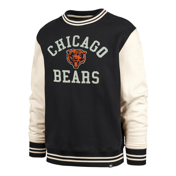 Chicago Bears '47 Lacer V-Neck Pullover Hoodie - Navy/Orange