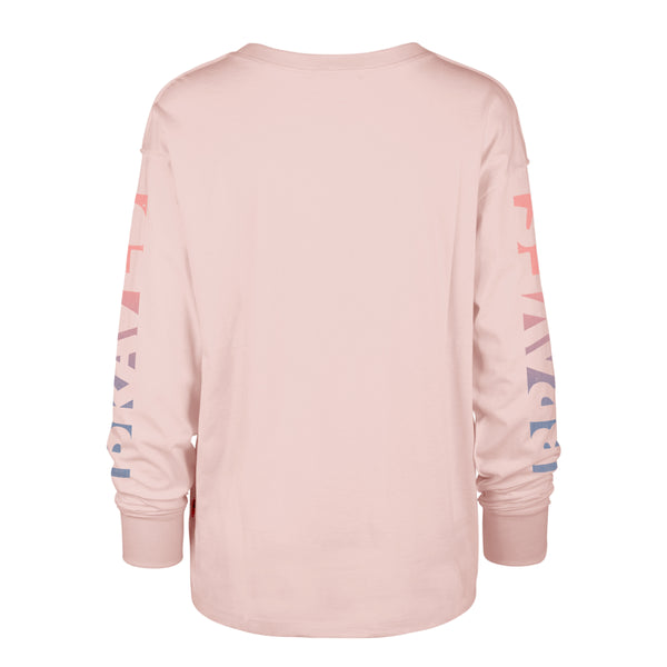 売れ筋商品|||ファナティクス Tシャツ トップス レディース Women's Cream Atlanta Braves Floral Preppy Cropped Long Sleeve T-Shirt Cream FANATICS Women's Fanatics Cream Atlanta Braves Floral Preppy