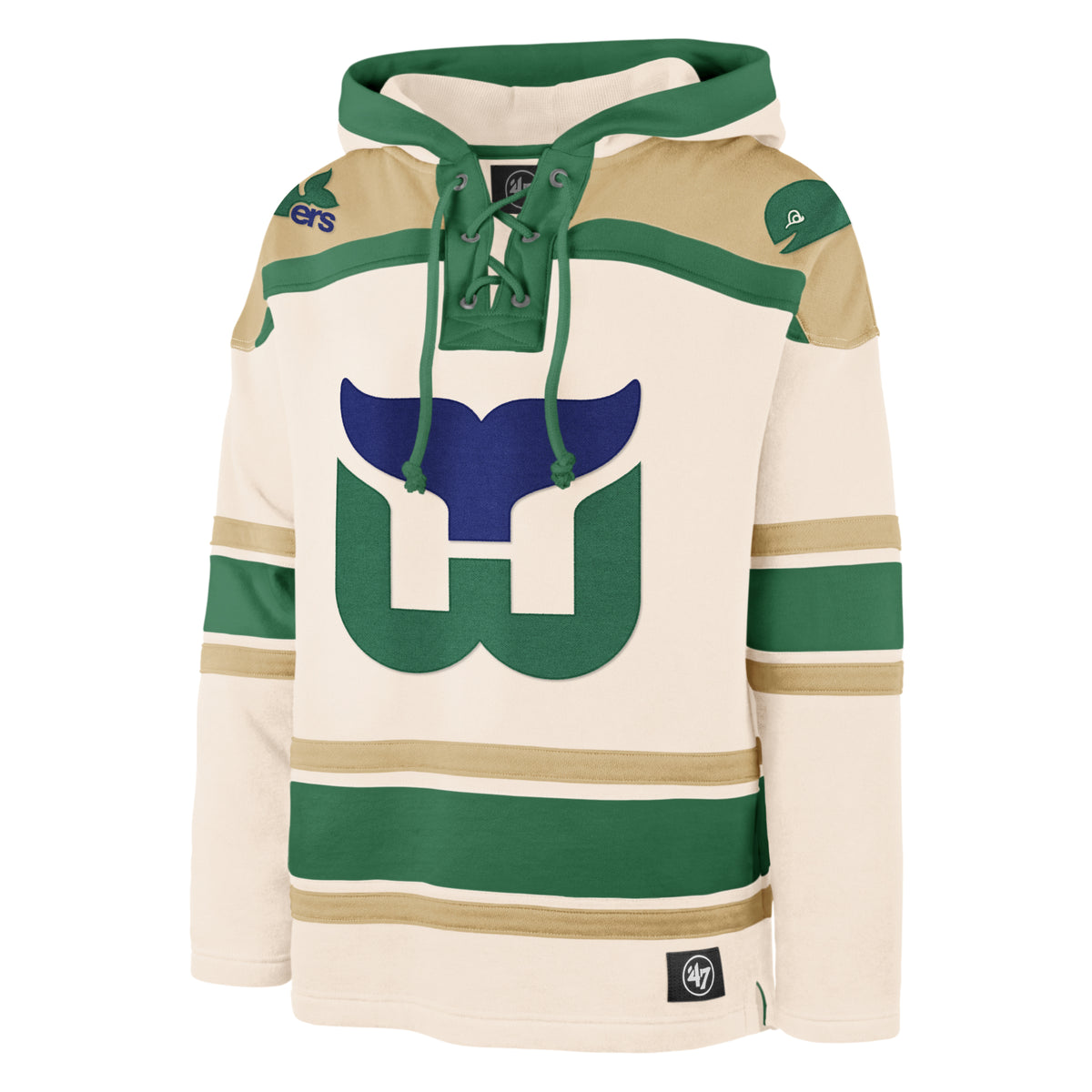 HARTFORD WHALERS VINTAGE SUPERIOR '47 LACER HOOD