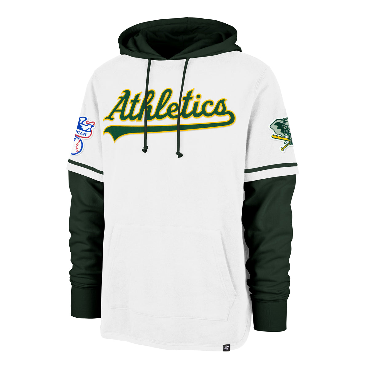 ATHLETICS COOPERSTOWN TRIFECTA '47 SHORTSTOP PULLOVER HOOD