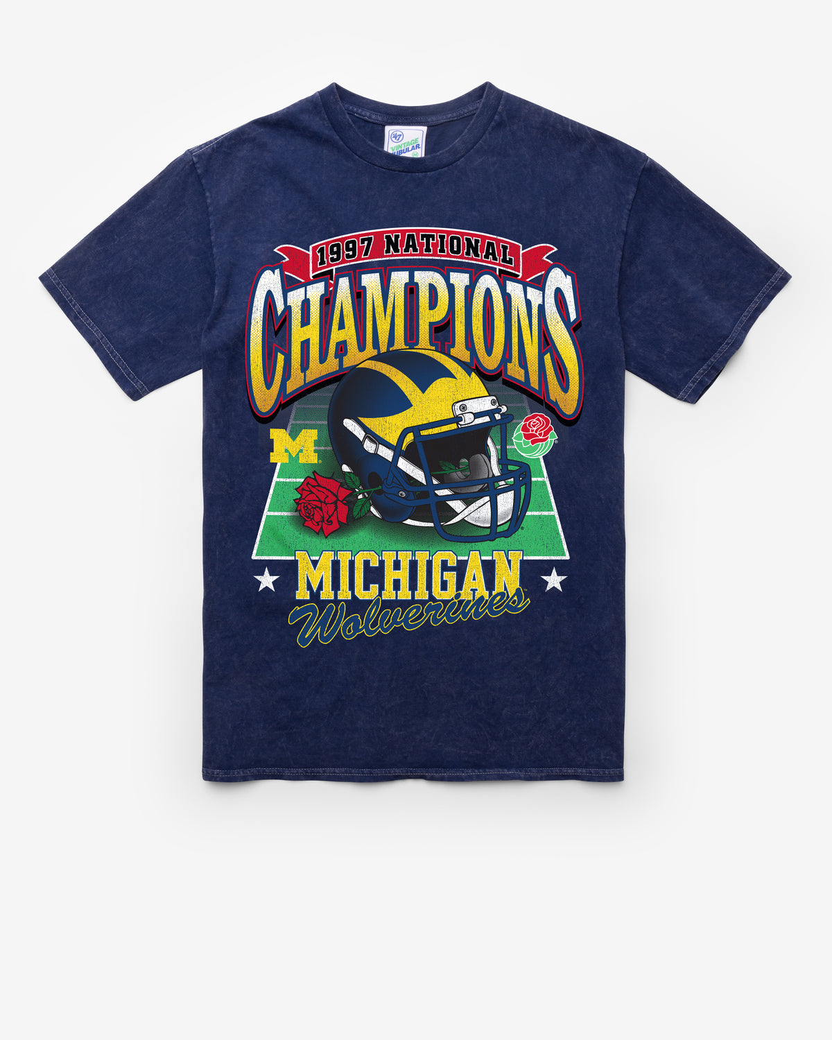 MICHIGAN WOLVERINES H-BOWLS LOCKER VINTAGE '47 TUBULAR TEE