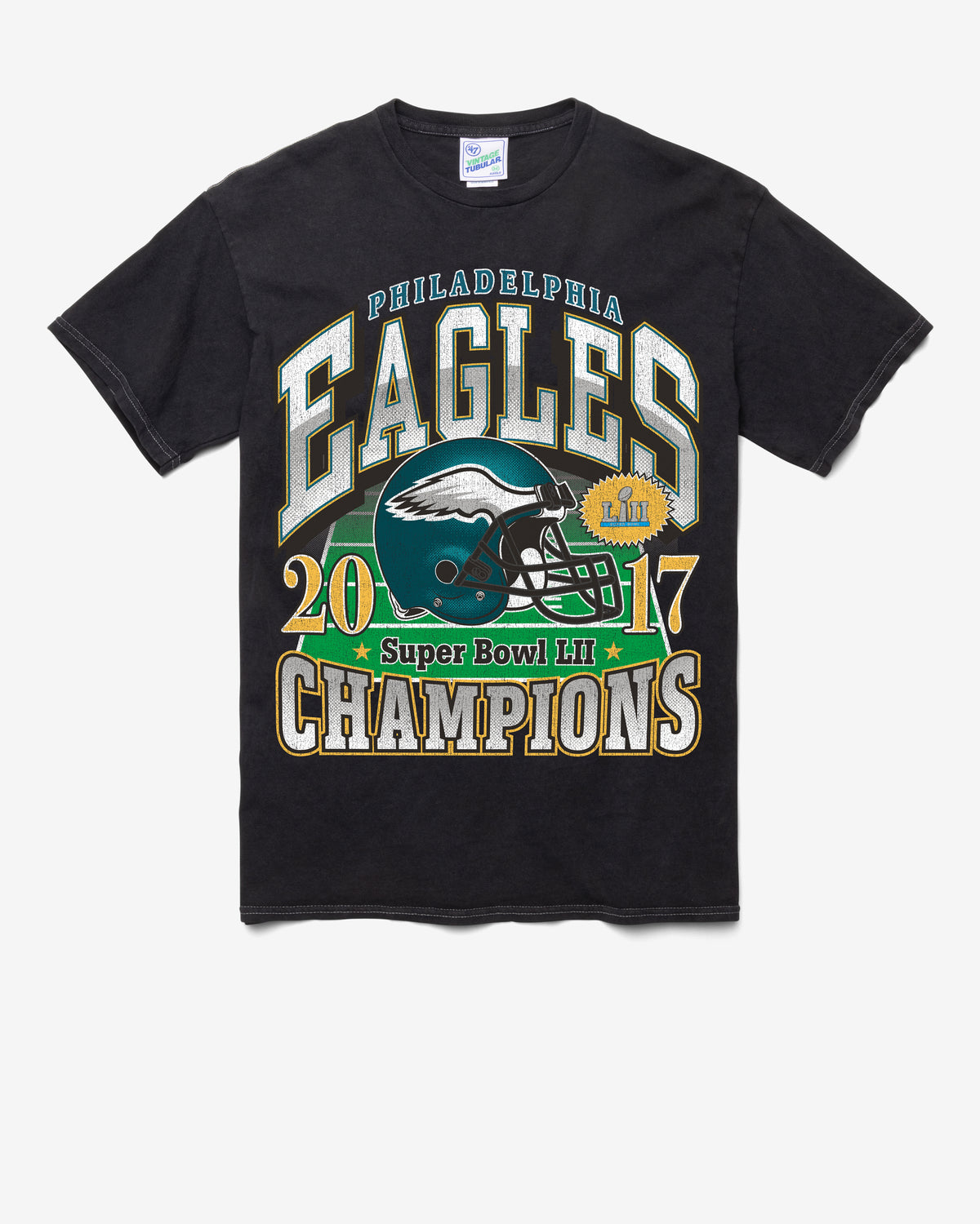 PHILADELPHIA EAGLES SB GRIDIRON LOCKER '47 VINTAGE TUBULAR TEE