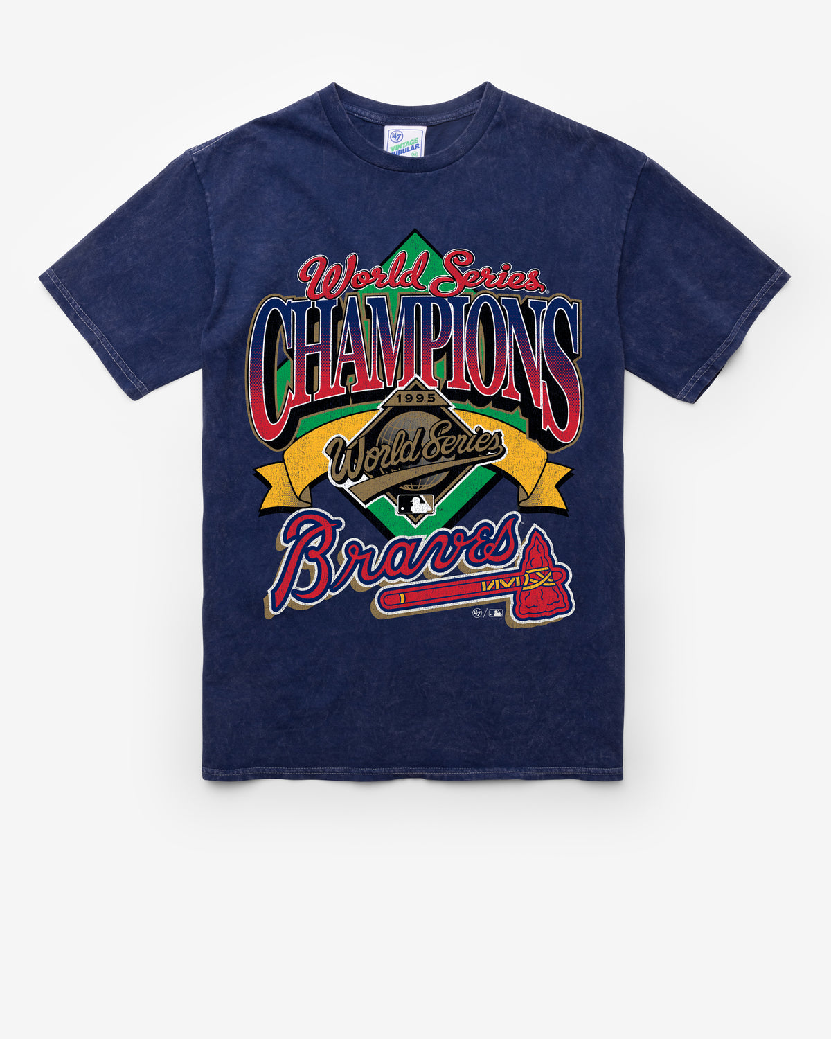 ATLANTA BRAVES COOPERSTOWN WORLD SERIES LOCKER '47 VINTAGE TUBULAR TEE