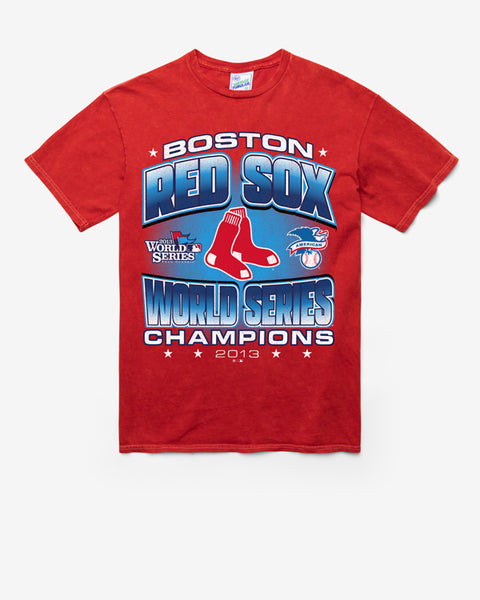 Boston Red Sox 47 Brand Scrum 2013 MLB World Series Champions Rescue Red T- Shirt