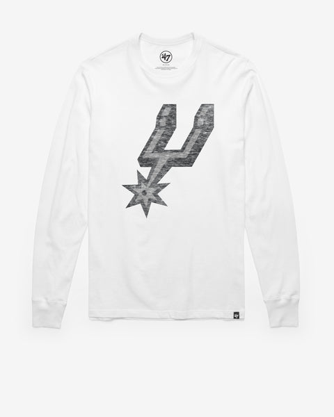 47 Men's San Antonio Spurs Black Linear Franklin Long Sleeve T-Shirt, Large