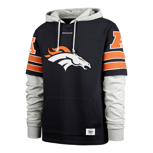 Denver Broncos Apparel Fleece Lacer Hood '47