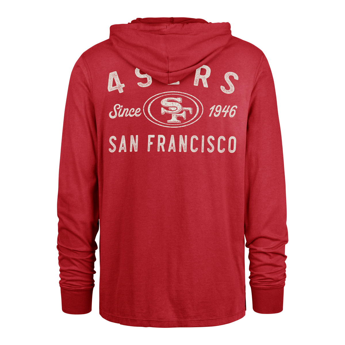 SAN FRANCISCO 49ERS DUSTED OVERHAND '47 RIVER JERSEY HOOD