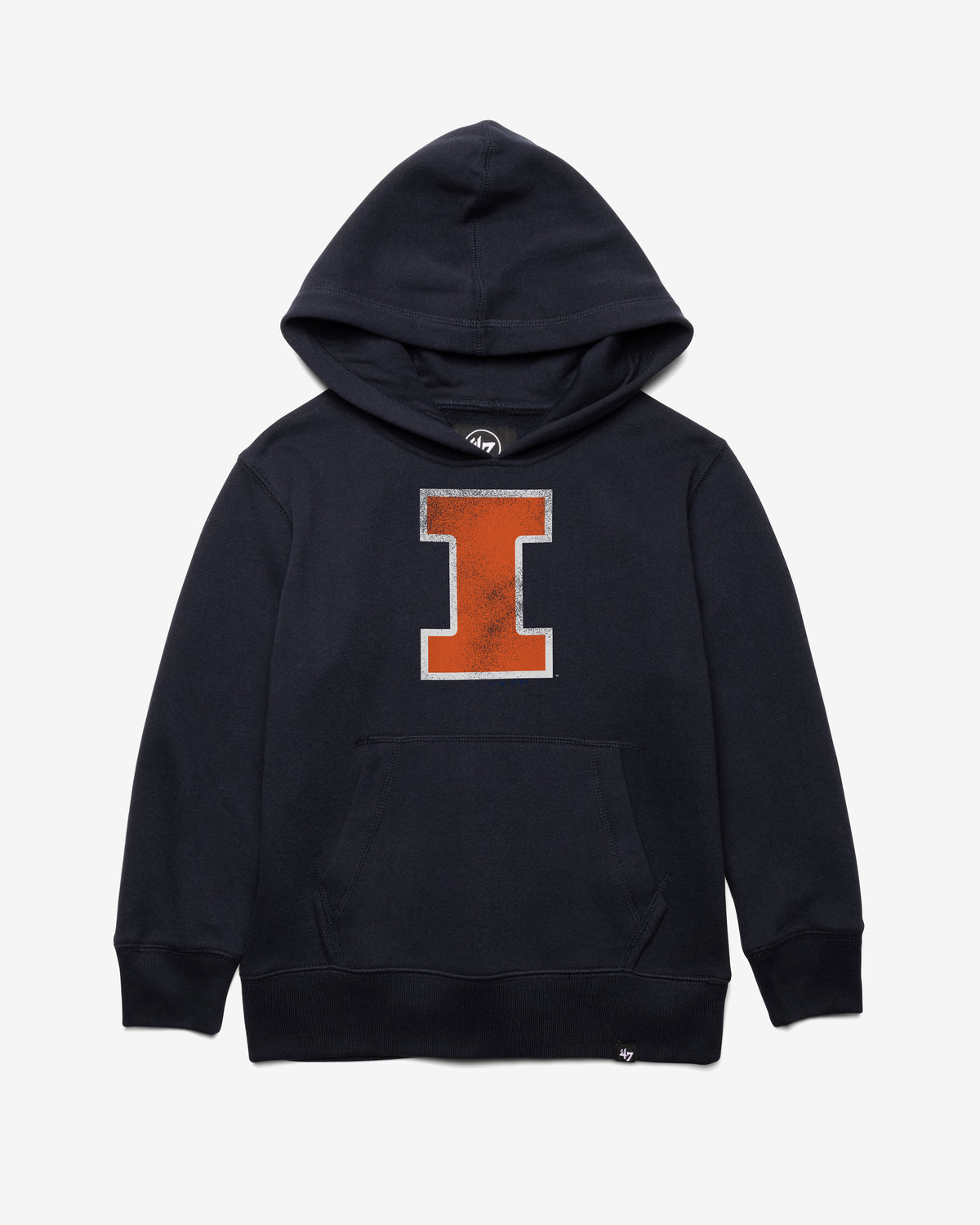 ILLINOIS FIGHTING ILLINI DISTRESSED IMPRINT '47 HEADLINE HOOD KIDS