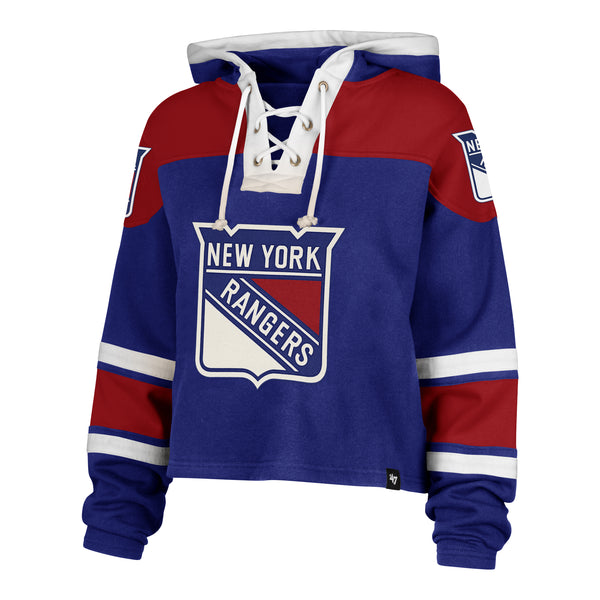 New York Rangers Apparel | Fleece Lacer Hood | '47