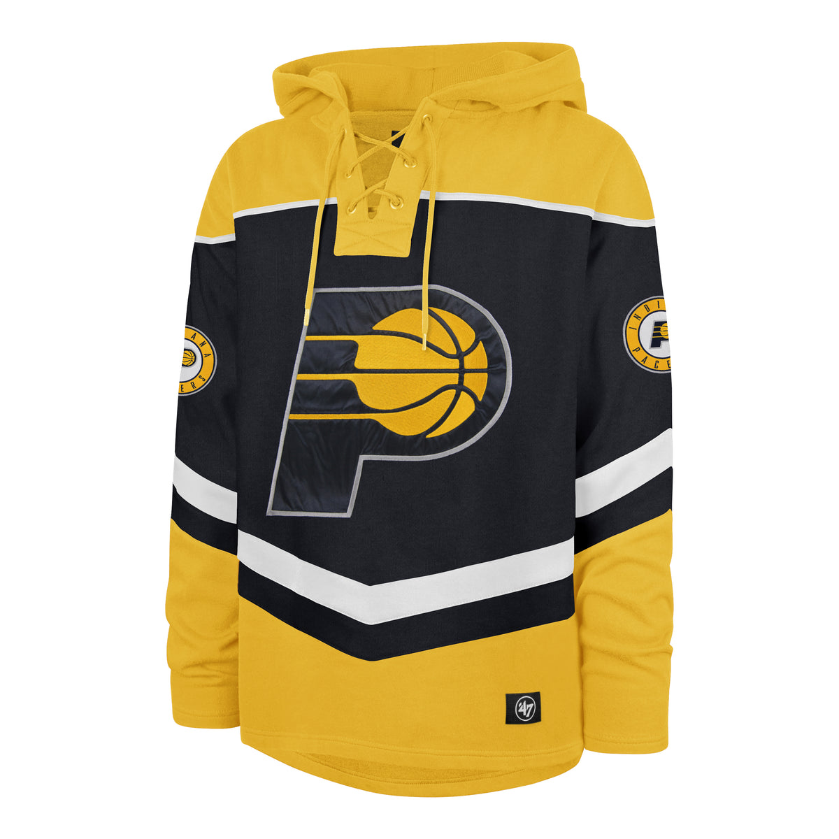 INDIANA PACERS TRI SATIN '47 LAYUP LACER HOOD