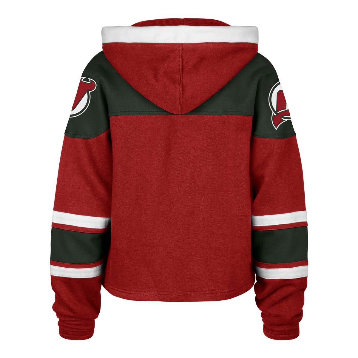 NEW JERSEY DEVILS VINTAGE CROPPED SUPERIOR '47 LACER HOOD WOMENS