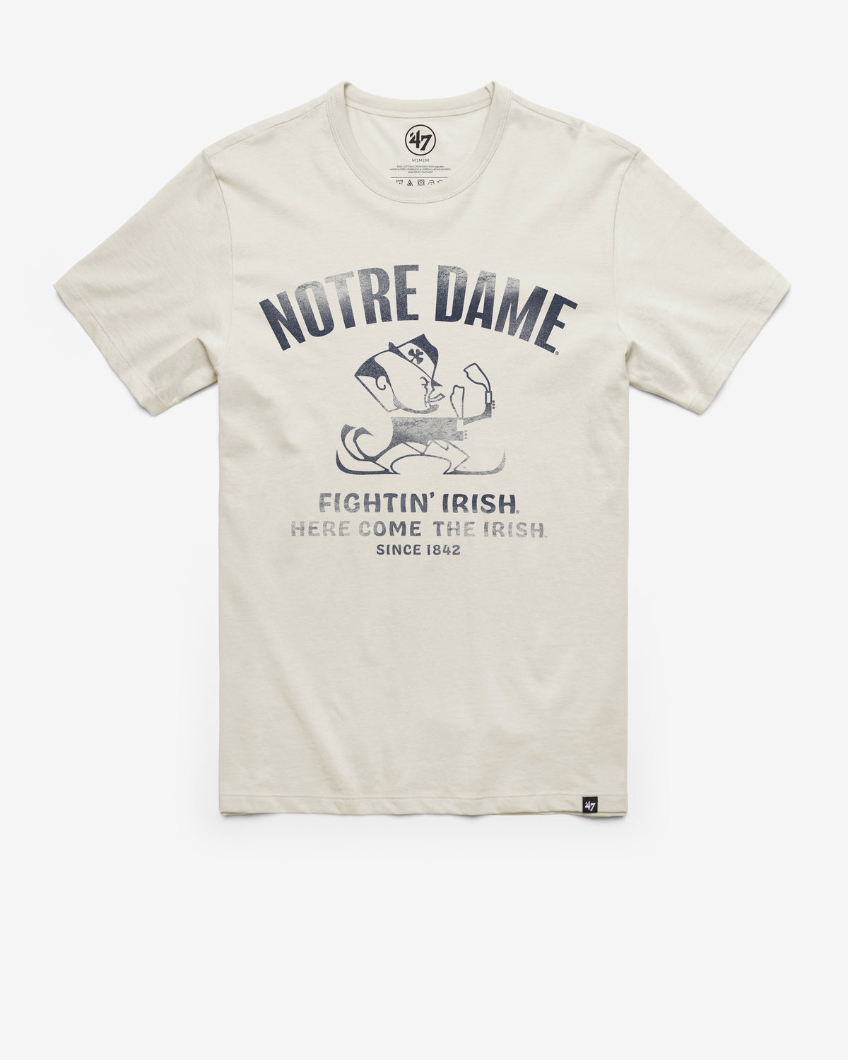 NOTRE DAME FIGHTING IRISH VINTAGE WIDE OPEN '47 FRANKLIN TEE