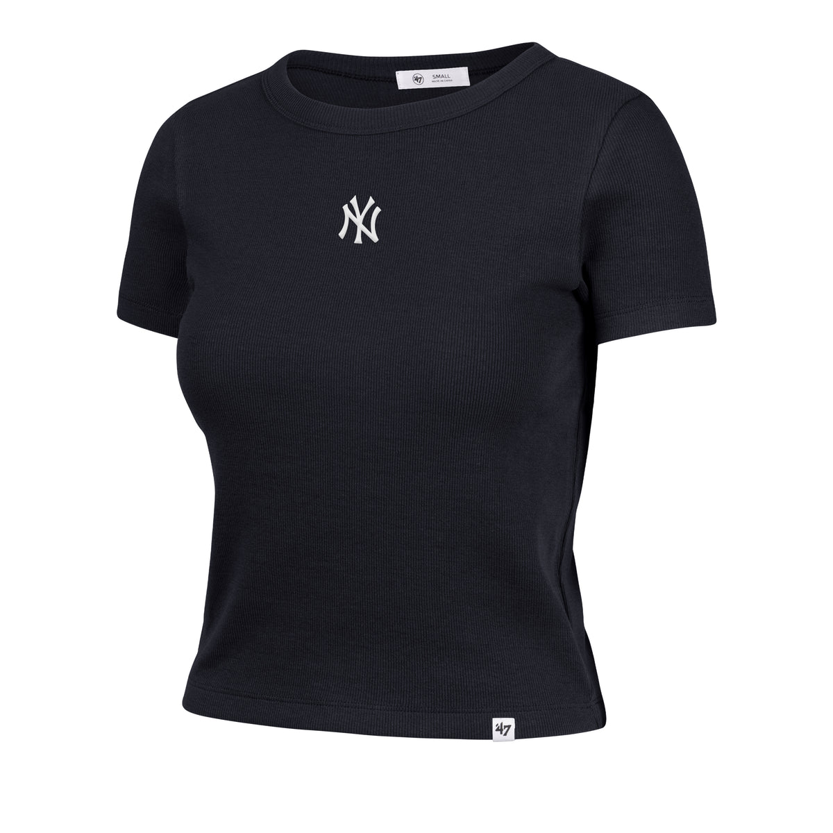 NEW YORK YANKEES MICRO EMB '47 BABY RIB TEE WOMENS