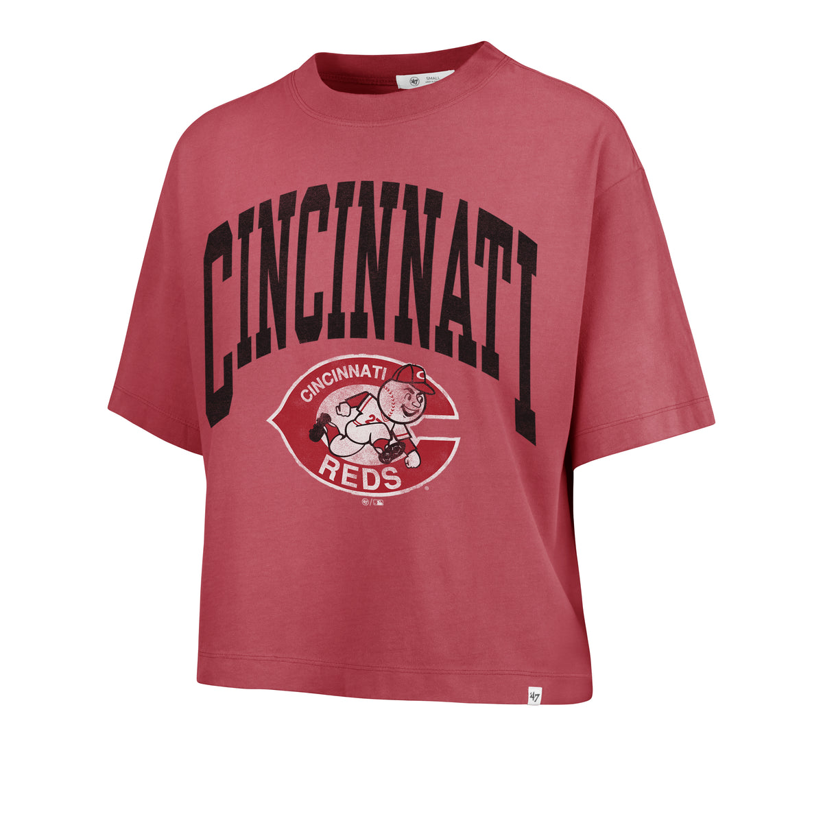 CINCINNATI REDS COOPERSTOWN SHALE '47 MONTAUK CROP TEE WOMENS