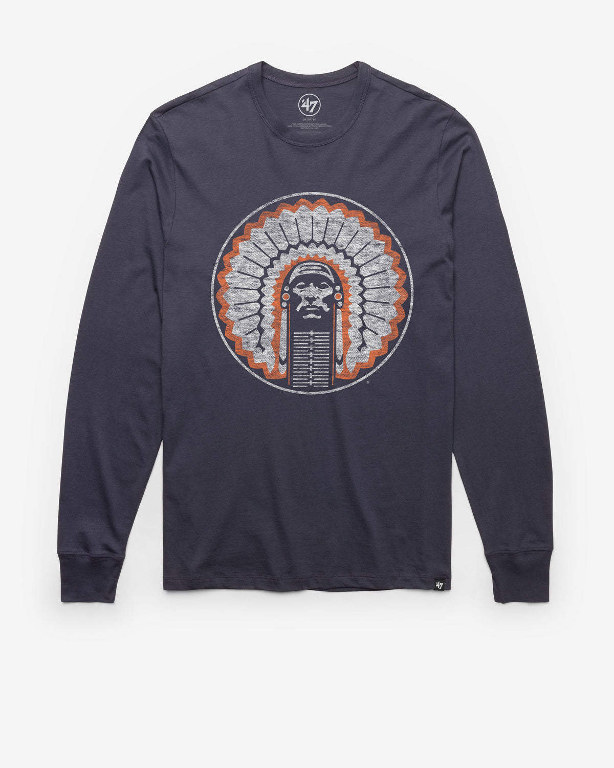 ILLINOIS CHIEF ILLINIWEK VINTAGE PREMIER '47 FRANKLIN LONG SLEEVE TEE