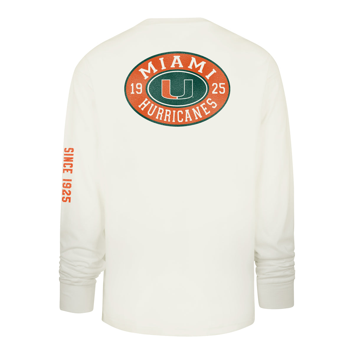 MIAMI HURRICANES TIDE SWEEP MONTAUK '47 FOUNDATION LONG SLEEVE TEE