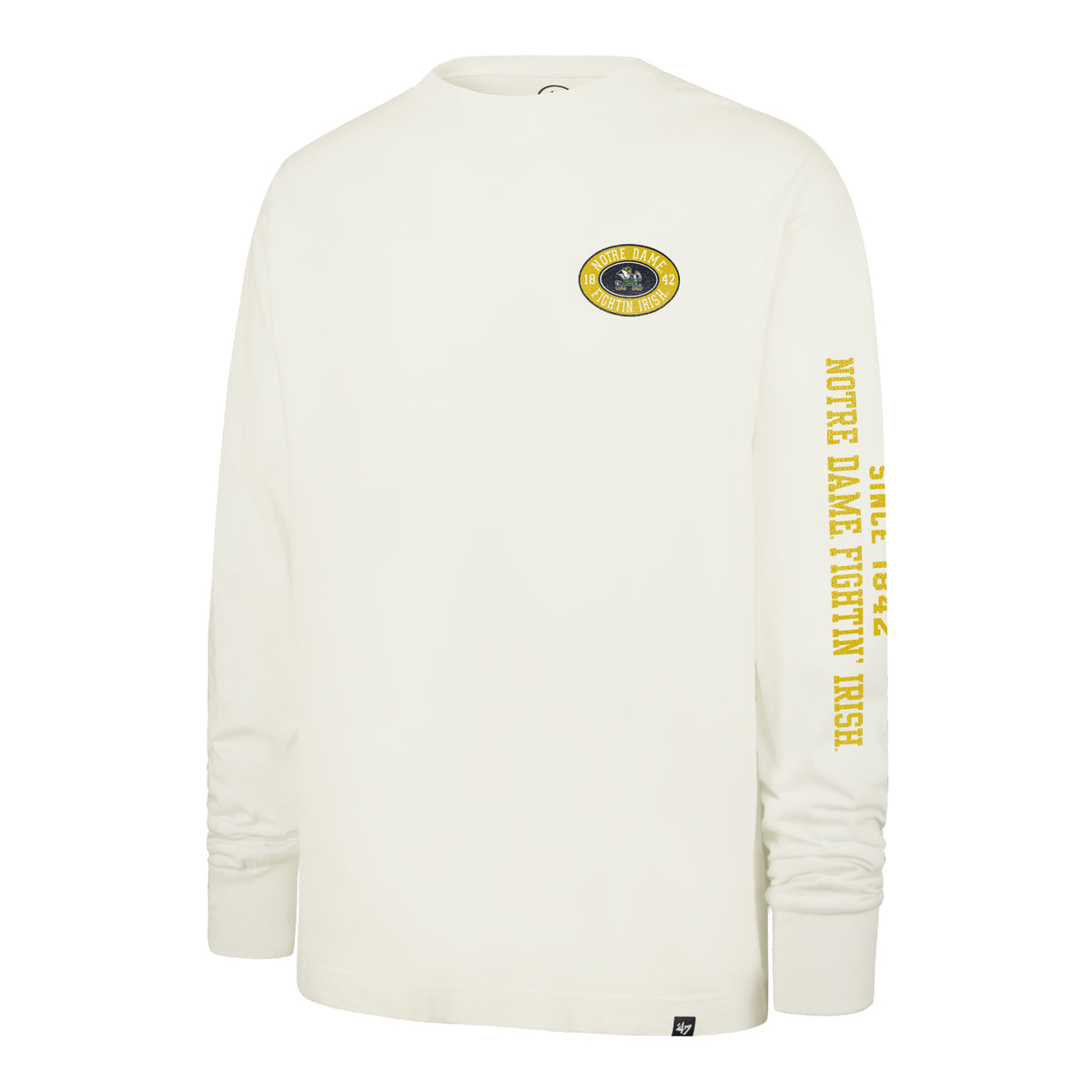 NOTRE DAME FIGHTING IRISH TIDE SWEEP MONTAUK '47 FOUNDATION LONG SLEEVE TEE