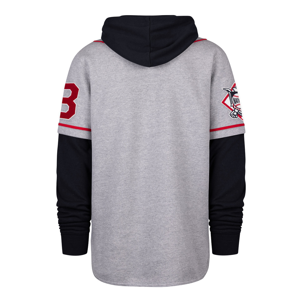 ATLANTA BRAVES COOPERSTOWN GAME FELT FIFTIES '47 SHORTSTOP PULLOVER HOOD