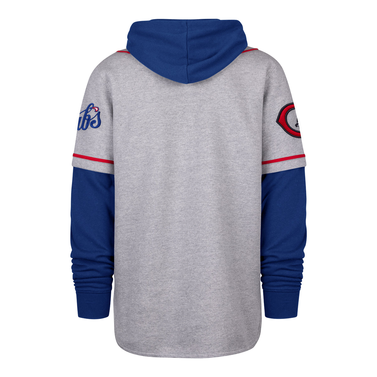 CHICAGO CUBS COOPERSTOWN GAME FELT FIFTIES '47 SHORTSTOP PULLOVER HOOD