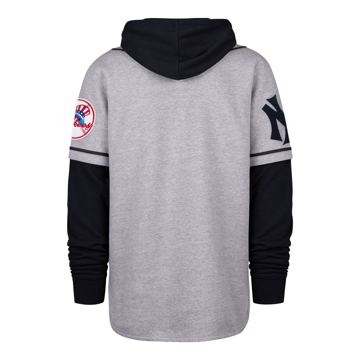 NEW YORK YANKEES COOPERSTOWN GAME FELT FIFTIES '47 SHORTSTOP PULLOVER HOOD