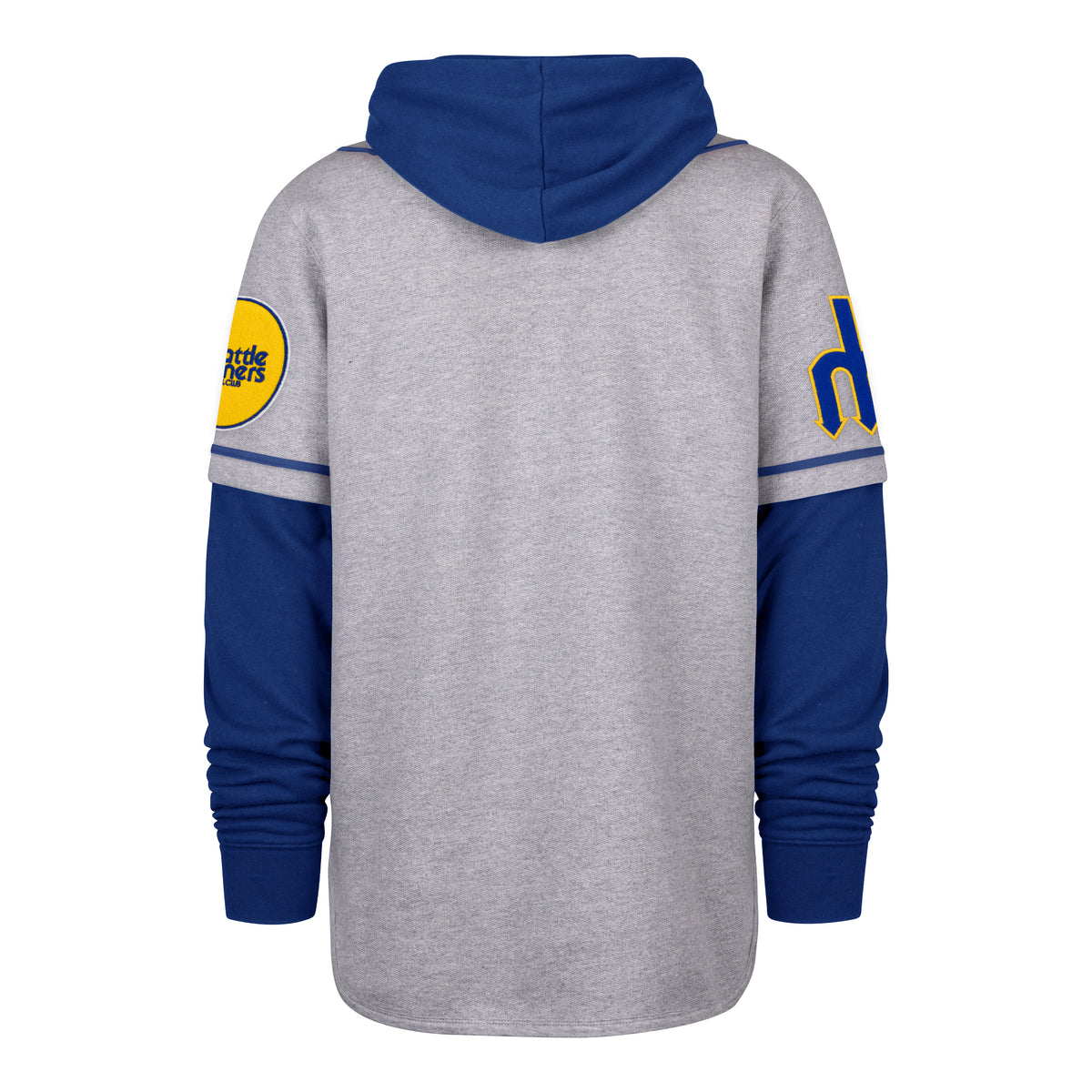 SEATTLE MARINERS COOPERSTOWN GAME FELT FIFTIES '47 SHORTSTOP PULLOVER HOOD