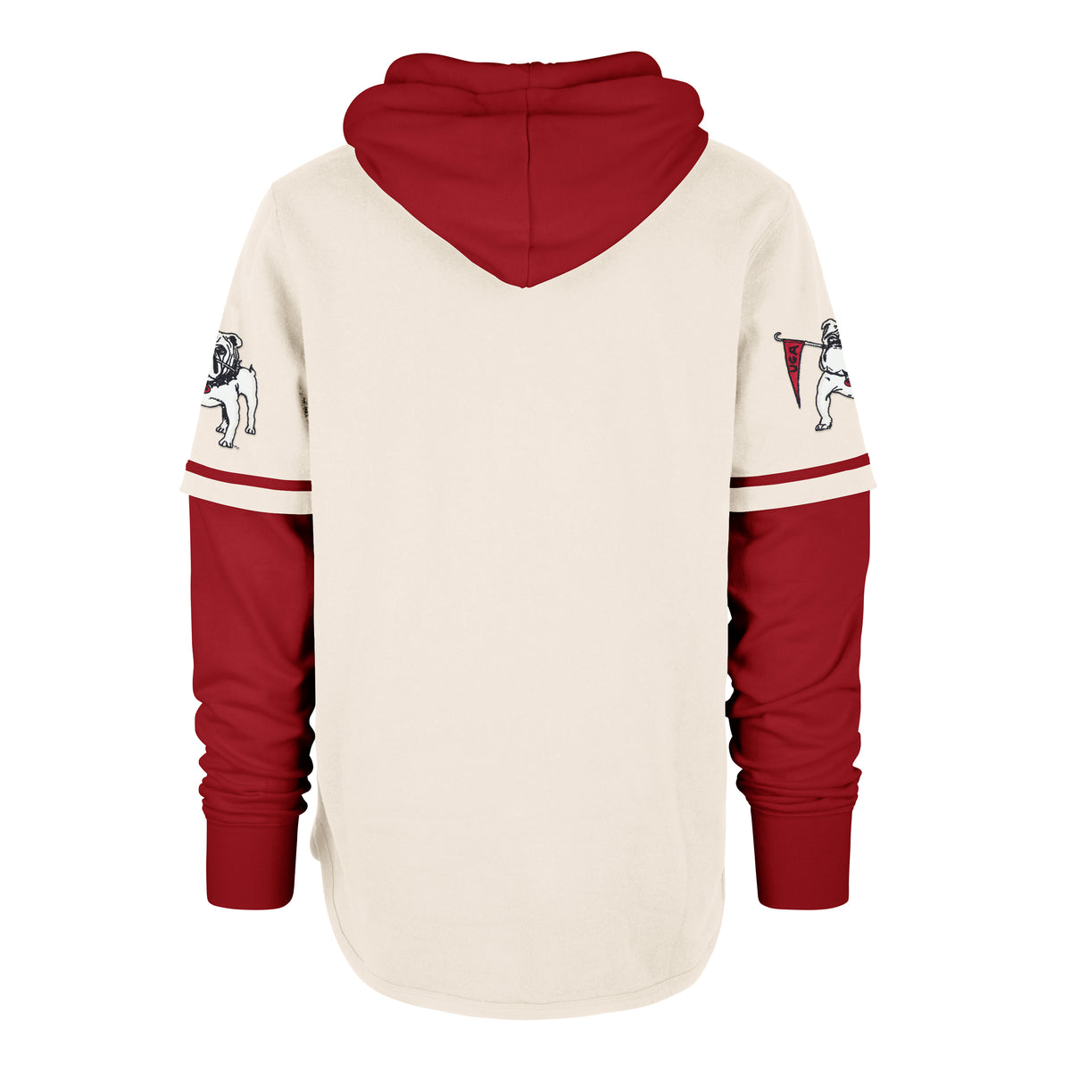 GEORGIA BULLDOGS VINTAGE TRIFECTA '47 SHORTSTOP PULLOVER HOOD