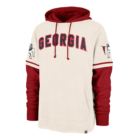 GEORGIA BULLDOGS VINTAGE TRIFECTA '47 SHORTSTOP PULLOVER HOOD