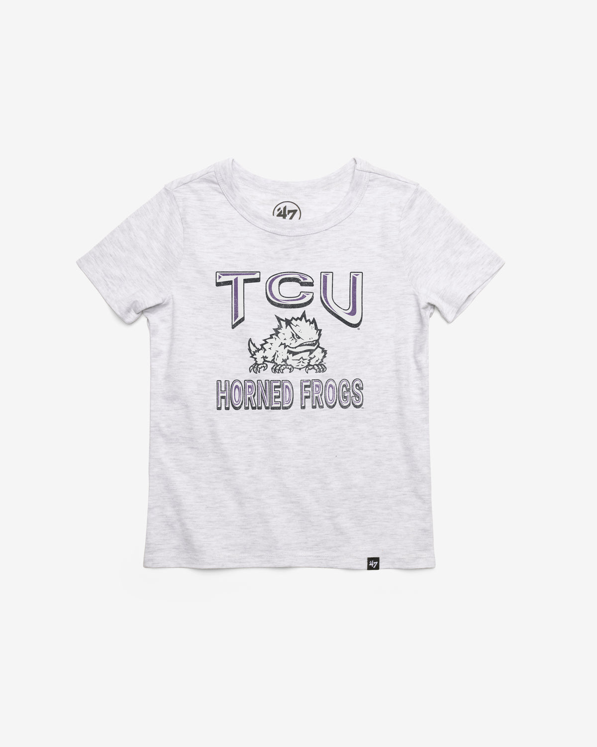 TEXAS CHRISTIAN HORNED FROGS FAN OUT '47 FRANKLIN TEE KIDS