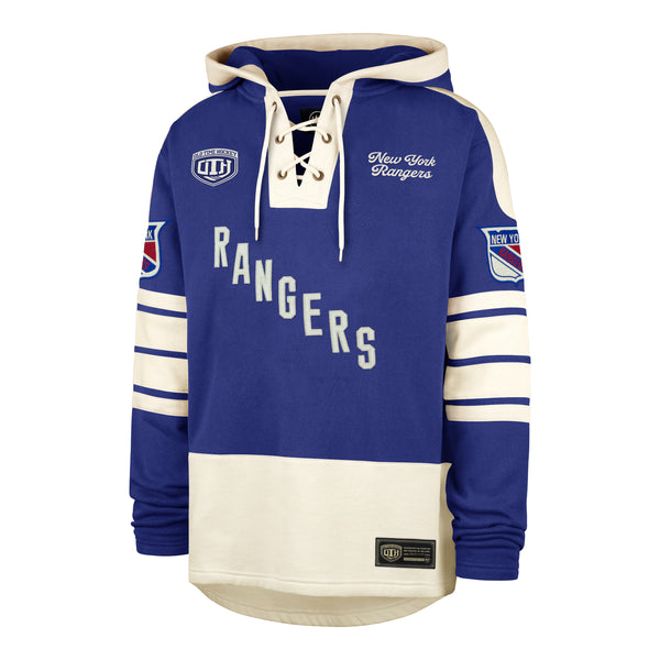 New York Rangers Apparel | Fleece Lacer Hood | '47