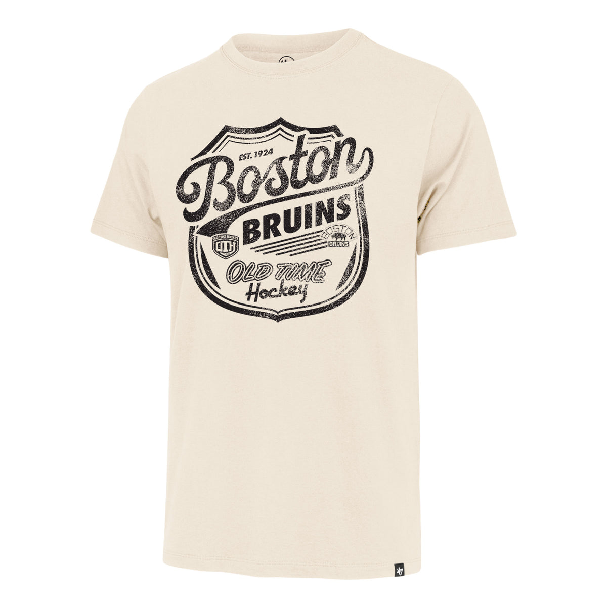 OLD TIME HOCKEY BOSTON BRUINS VINTAGE POKE CHECK '47 FRANKLIN TEE
