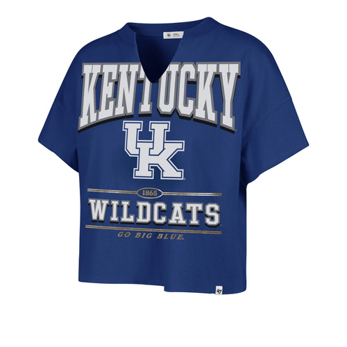 KENTUCKY WILDCATS ELATION '47 OVERSIZED NOTCH NECK TEE WOMENS