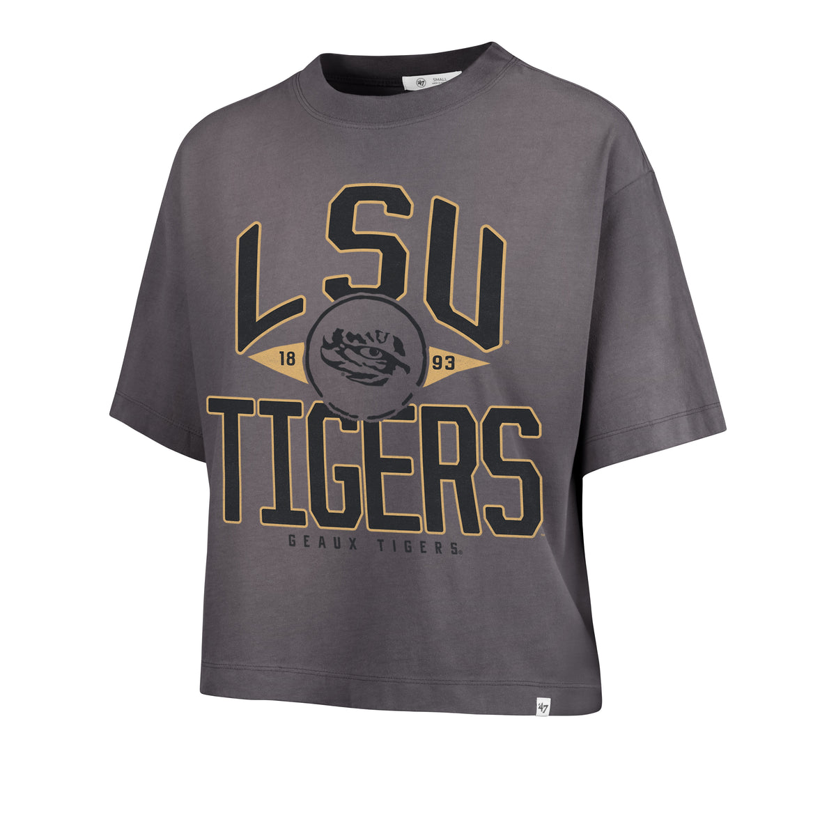 LOUISIANA STATE TIGERS LSU WINDTHROW '47 RAVINE CROP TEE WOMENS