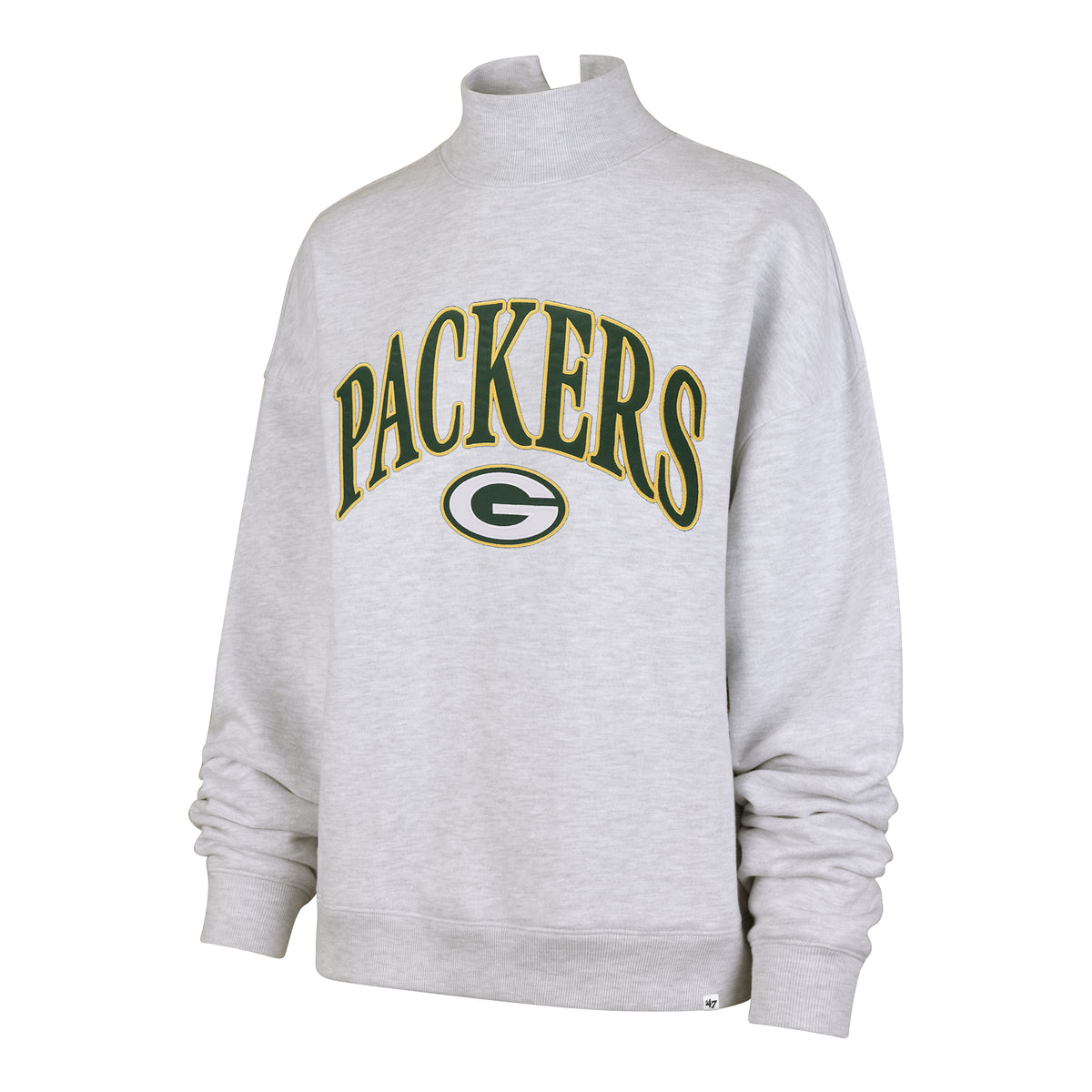GREEN BAY PACKERS VANTAGE '47 MOCK NECK PULLOVER WOMENS