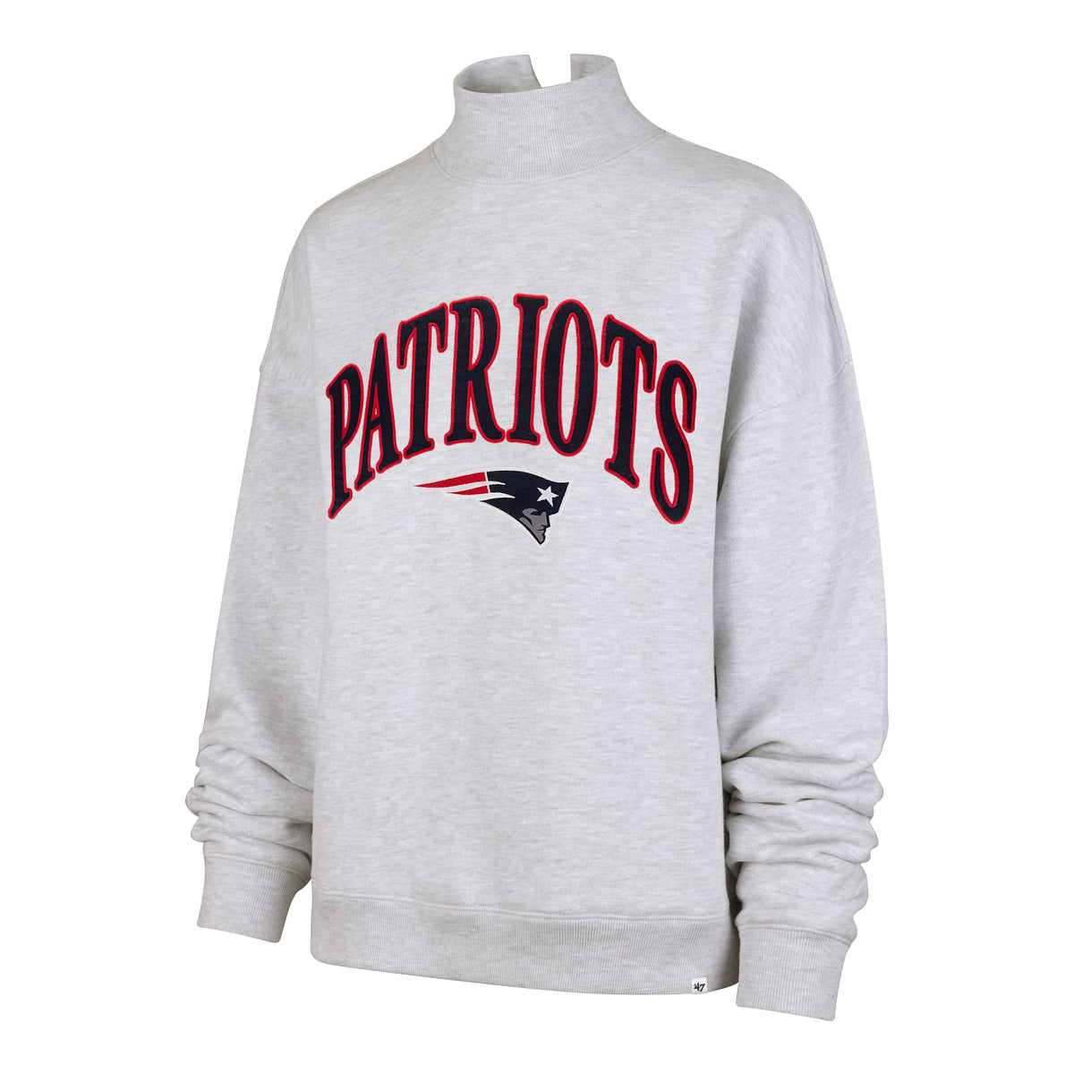 NEW ENGLAND PATRIOTS VANTAGE '47 MOCK NECK PULLOVER WOMENS