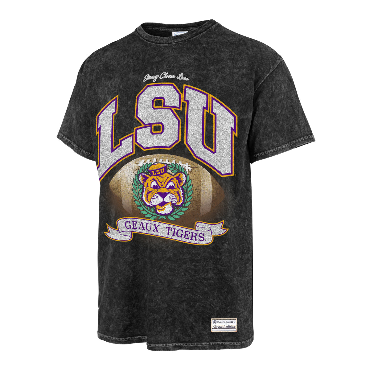 LOUISIANA STATE TIGERS LSU STONEY CLOVER LANE X '47 VINTAGE TUBULAR TEE