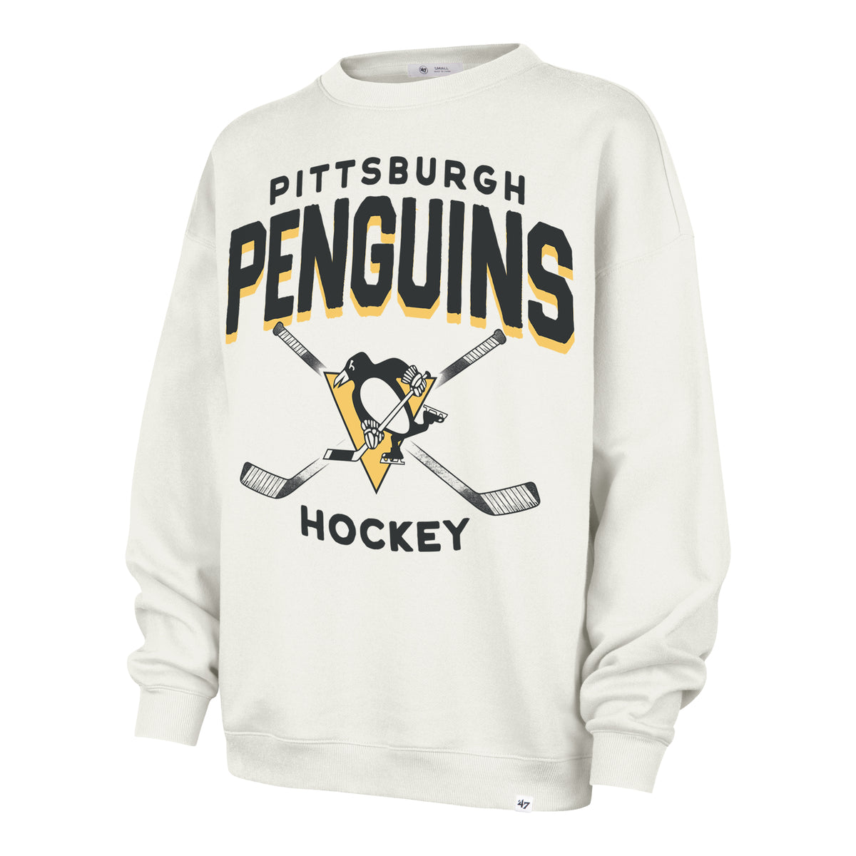 PITTSBURGH PENGUINS ARCH CLOUD '47 OVERSIZED CREW WOMENS
