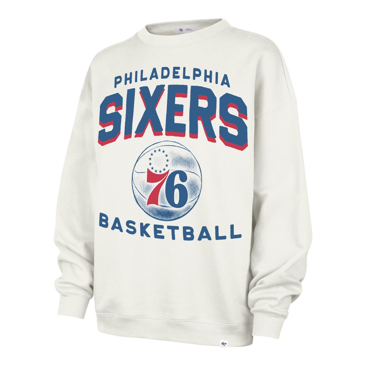 PHILADELPHIA 76ERS ARCH CLOUD '47 OVERSIZED CREW WOMENS