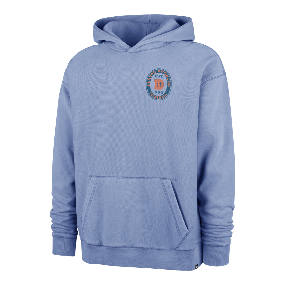 DENVER BRONCOS HISTORIC BOOT PATH '47 RAVINE FLEECE HOOD