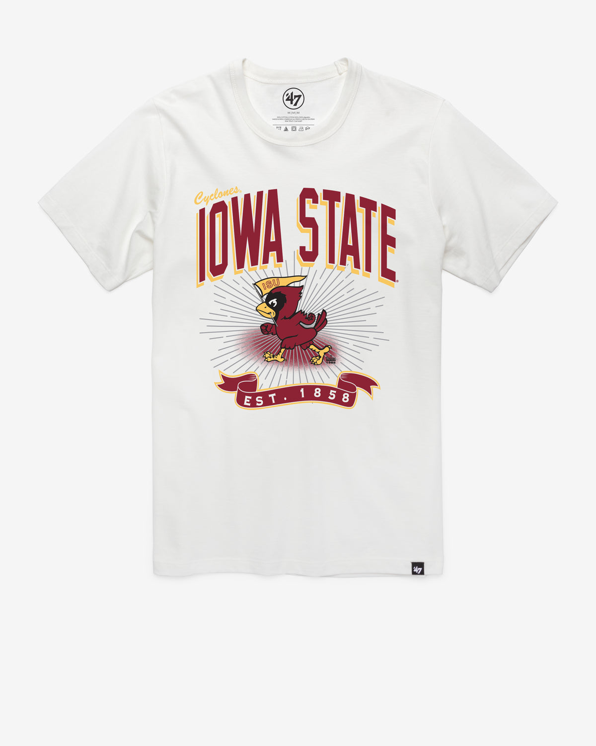 IOWA STATE CYCLONES VINTAGE PRIME PLAY '47 FRANKLIN TEE