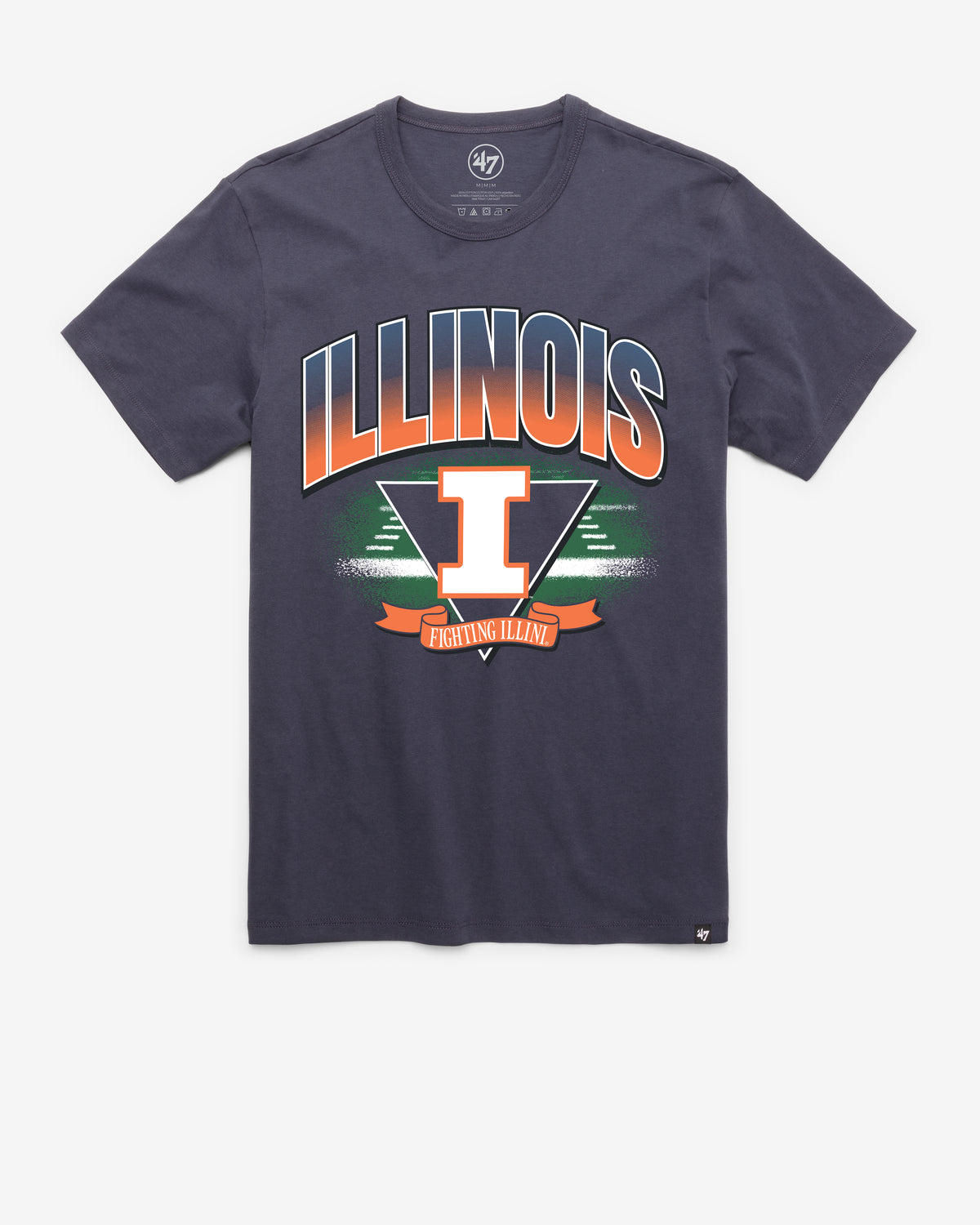 ILLINOIS FIGHTING ILLINI ARENA FADE '47 FRANKLIN TEE