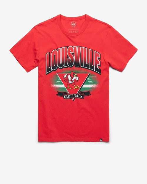 LOUISVILLE CARDINALS VINTAGE ARENA FADE '47 FRANKLIN TEE