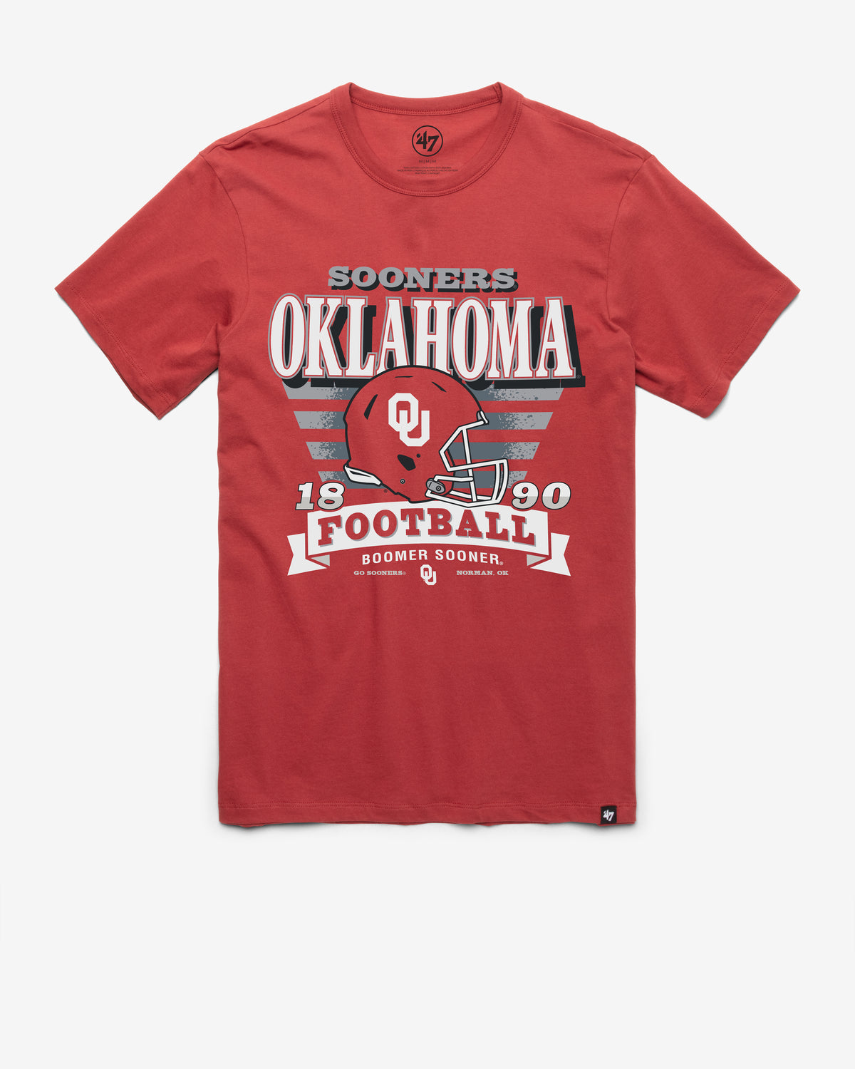OKLAHOMA SOONERS STRIPE SPLASH '47 FRANKLIN TEE